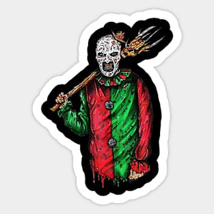 Nightmare Clown! Horror Icons Mashup! Sticker